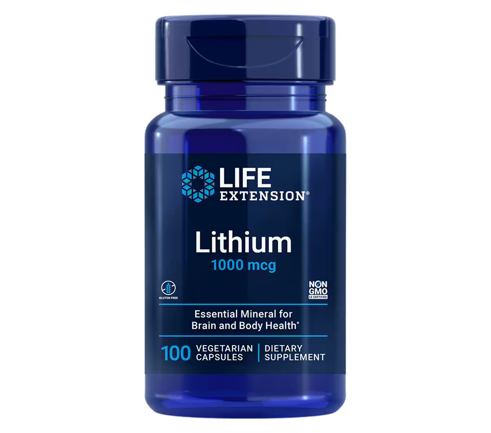 Литий Lithium 1000 мкг, LIFE EХTENSION 100 капсул